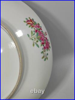 Fine China Qing dynasty Porcelain gilded rose medallion Plate Z
