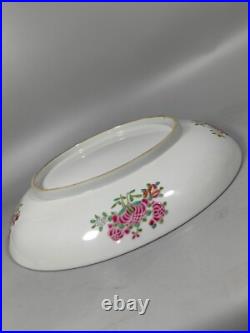 Fine China Qing dynasty Porcelain gilded rose medallion Plate Z