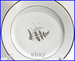 Fine China Service Set for 12 Gold Fern Hutschenreuther Bavaria Ferndale 75 Pcs