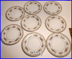 Fine Porcelain Noritake Somerset 5317 China Floral Gold Serves 7 With Extra Bone