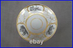 Flight Worcester Poseidon Hera & Hephaistos Neoclassical Tea Cup & Saucer Flight Worcester Poseidon Hera & Hephaistos Neoclassical Tea Cup & Saucer