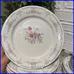 Floral Gold Trimmed China Lot