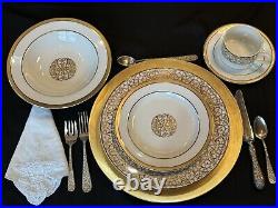 Florentine Scroll Gold China By American Atelier