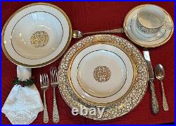 Florentine Scroll Gold China By American Atelier