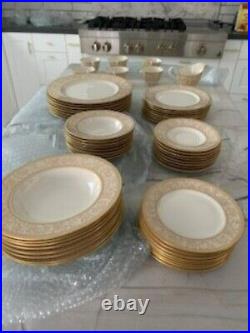 Franciscan China Renaissance Gold Plate Set 7 Piece Setting For 8
