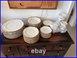 Franconia Krautheim Jewel COMPLETE SET Encrusted Gold Trim Fine China
