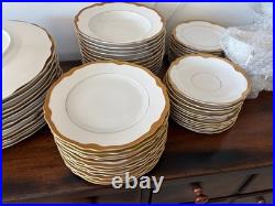 Franconia Krautheim Jewel COMPLETE SET Encrusted Gold Trim Fine China