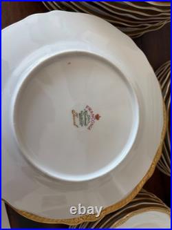 Franconia Krautheim Jewel COMPLETE SET Encrusted Gold Trim Fine China