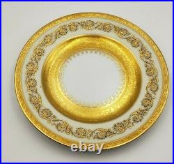 French Raynaud Ceralene Limoges Imperial China Saucer or Small Plate w/ Gold 