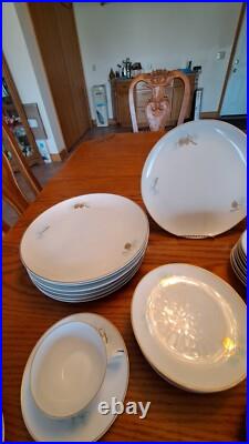 Fukagawa Arita Handpainted 41 Piece Grouping Dinnerware Pine Cone Pattern #904