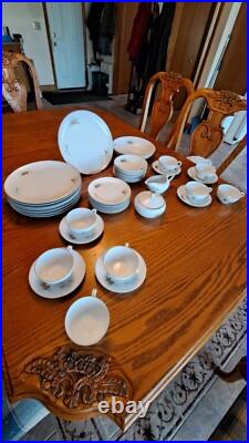 Fukagawa Arita Handpainted 41 Piece Grouping Dinnerware Pine Cone Pattern #904