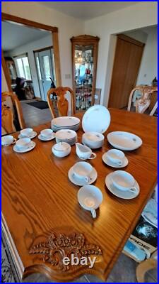 Fukagawa Arita Handpainted 41 Piece Grouping Dinnerware Pine Cone Pattern #904