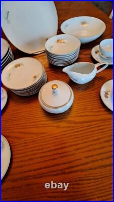 Fukagawa Arita Handpainted 41 Piece Grouping Dinnerware Pine Cone Pattern #904