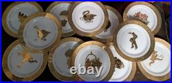 Full Set William Roberts Fine China Golden Majesty 12 Days Christmas 7.5 Plates