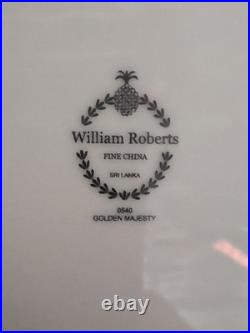 Full Set William Roberts Fine China Golden Majesty 12 Days Christmas 7.5 Plates