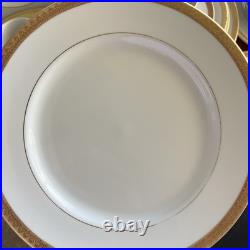 Gabbay China 24k Gold Trim Porcelain 4 Place Setting Plus Extra 28 Pieces