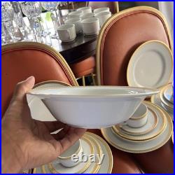 Gabbay China 24k Gold Trim Porcelain 4 Place Setting Plus Extra 28 Pieces