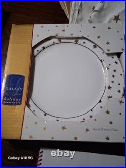 Galaxy Fine Porcelain By Sakura Holiday Dinnerware 14k Gold