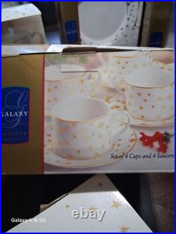 Galaxy Fine Porcelain By Sakura Holiday Dinnerware 14k Gold
