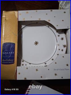 Galaxy Fine Porcelain By Sakura Holiday Dinnerware 14k Gold