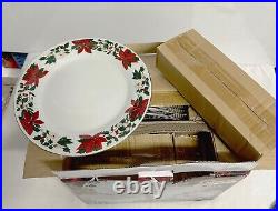 Gibson Poinsettia Gold 20 Piece China Set