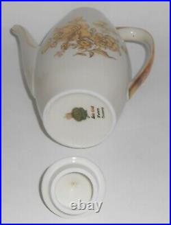 Gloria Porcelain China Gold Rose Demitasse Coffeepot West Germany
