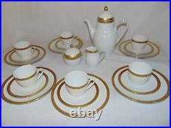 Gold Encrusted Porcelain Luncheon Teaset 3331 Set German Hutschenreuther