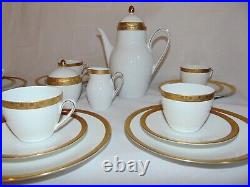 Gold Encrusted Porcelain Luncheon Teaset 3331 Set German Hutschenreuther