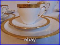 Gold Encrusted Porcelain Luncheon Teaset 3331 Set German Hutschenreuther