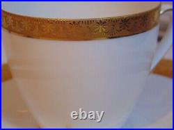 Gold Encrusted Porcelain Luncheon Teaset 3331 Set German Hutschenreuther