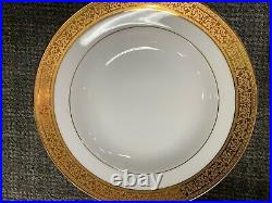 Gold Rimmed Porcelain China Soup Bowls