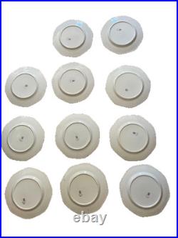 Gold and White Porcelain plates 3 sizes
