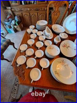 Golden Rose Vintage Porcelain Fine China OF Japan 71 Piece Dinnerware Grouping