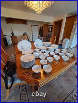 Golden Rose Vintage Porcelain Fine China OF Japan 71 Piece Dinnerware Grouping