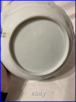 Gorgeous Antique Victorian Nippon 10 Serving Bowl Violets, Gold Moriage
