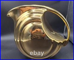 Hall Gold Pitcher Teapot Set Art Deco Porcelain China Golden GloUSA 1338 3111