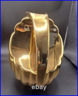 Hall Gold Pitcher Teapot Set Art Deco Porcelain China Golden GloUSA 1338 3111