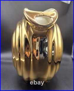 Hall Gold Pitcher Teapot Set Art Deco Porcelain China Golden GloUSA 1338 3111