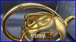 Hall Gold Pitcher Teapot Set Art Deco Porcelain China Golden GloUSA 1338 3111