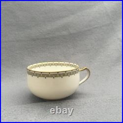 Haviland Albany Pattern (Schleiger 107A) Greek Key Pattern Gold Encrusted 25 pc