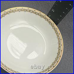 Haviland Albany Pattern (Schleiger 107A) Greek Key Pattern Gold Encrusted 25 pc