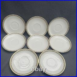 Haviland Albany Pattern (Schleiger 107A) Greek Key Pattern Gold Encrusted 25 pc