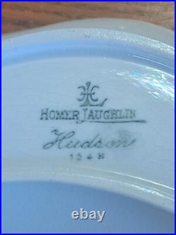 Haviland Hudson Porcelain China Bone Dishes Set of 8 Gold Scroll Pattern USA