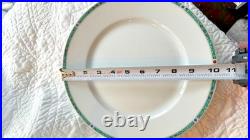 Haviland Limoges Chatelaine Vert Dinner Plates (Set of 5 Malachite Green) France