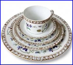 Haviland Limoges Impératrice Eugénie Porcelain Plates & Cup 5-Pieces Set