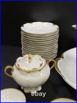 Haviland Ranson Coffee and Dessert Gold Trimmed China 52 pieces 12.5 Haviland Ranson Coffee and Dessert Gold Trimmed China 52 pieces 12.5