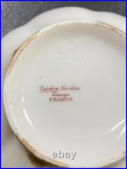 Haviland Ranson Coffee and Dessert Gold Trimmed China 52 pieces 12.5