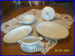 Heinrich & Co. Bavaria Vtg Porcelain China 4 Piece Serving Pieces Christine