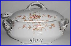 Henry Alcock China Porcelain Floral withGold Soup Tureen withLadle
