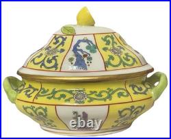 Herend Small Hand Painted Yellow Mandarin MINI Tureen Sauce Serving Piece